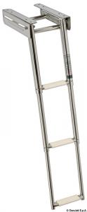 Scaletta inox stretta a scomparsa 3 gradini